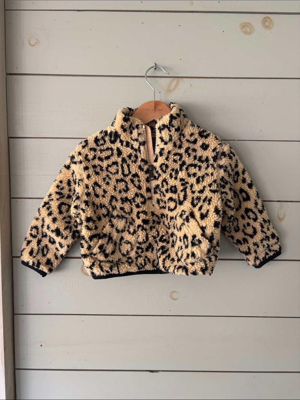Polo Ralph Lauren Kids Leopard Sherpa Fleece Jacket – Size 2/2T